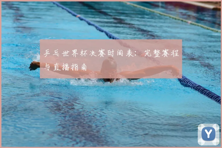 乒乓世界杯决赛时间表：完整赛程与直播指南
